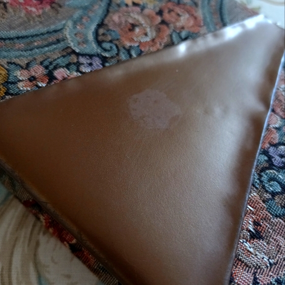 Vintage Brown and Cream Accent Pillows with Floral Design - Picture 13 of 13